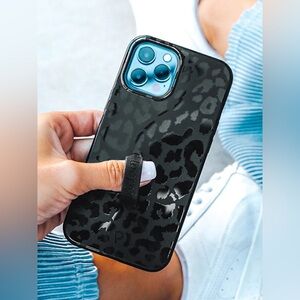 LOOPY CASE like new Black Leopard Phone Case IPHONE 15 PRO MAX